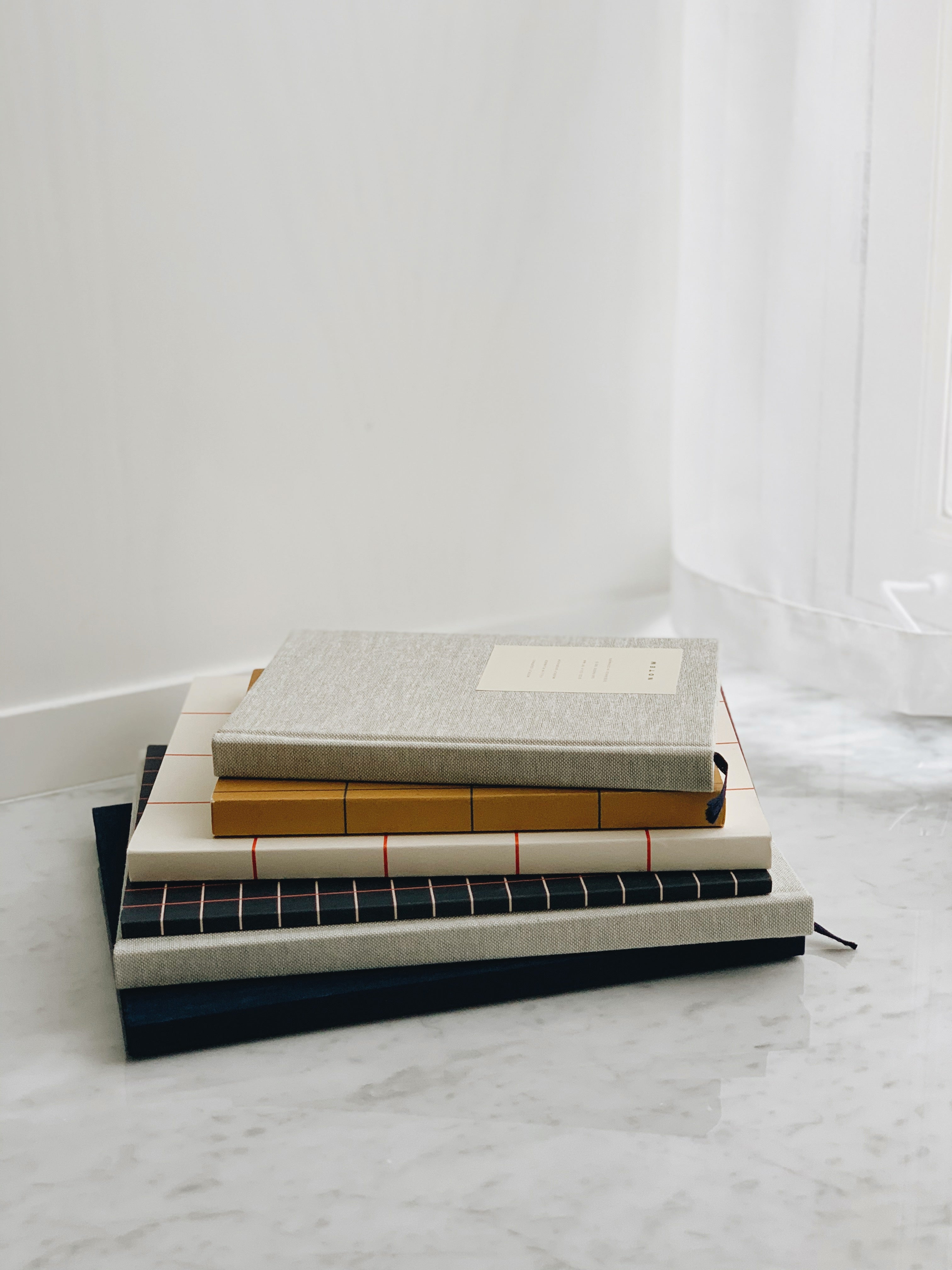 UMA Flat Lay notesbog, large - Light Gray